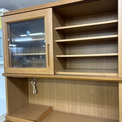 【ジャングル深井店】松田家具 食器棚 ブラウン 茶色 収納家具 キッチン家具 堺市 深井【FU615】の画像