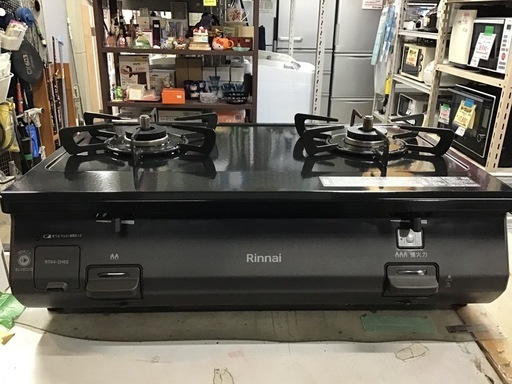 Rinnai     都市ガスコンロ　2021年製　2口　グリルなしタイプ　中古品