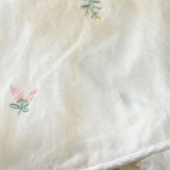 Elegance PARIS 花柄刺繍エプロンの画像