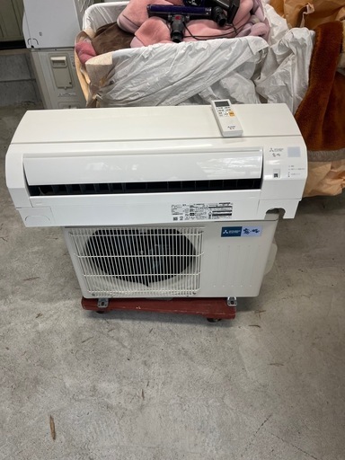 2023年製　三菱　ルームエアコン冷房2.2kw(6〜9畳)/分解洗浄済み