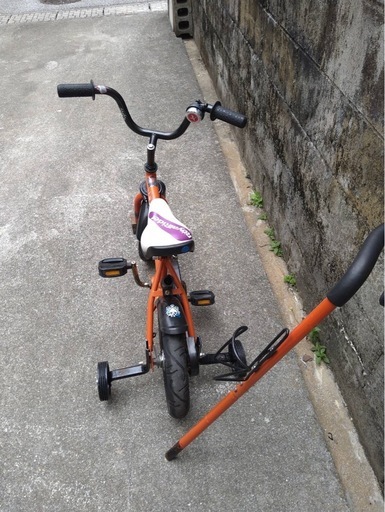 12インチSchwinn シュウィン 手押し棒付き子供用自転車　　