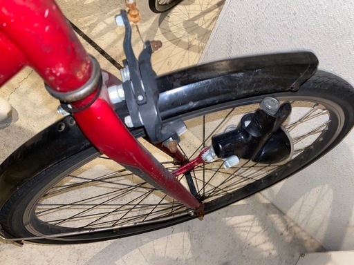 クロスバイク/シティサイクル 赤 街乗り・通勤用