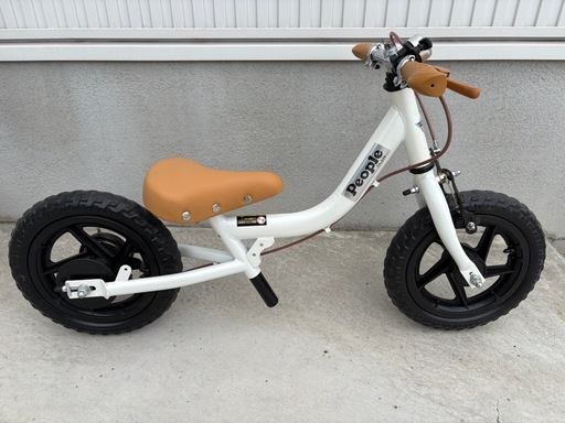 ★美品★【初めての自転車に】People 　ケッターサイクル　12インチ  ホワイト