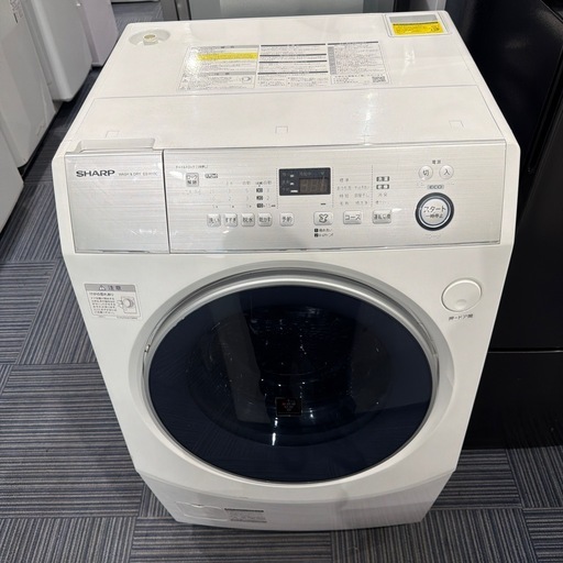 SHARP 洗濯機 ES-H10C-WL 10kg 2019年製