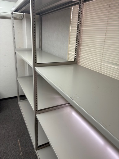 【中古スチールラック2個】 アイリスオーヤマ2段メタルラック (ポンちゃん) 楽々園の収納家具