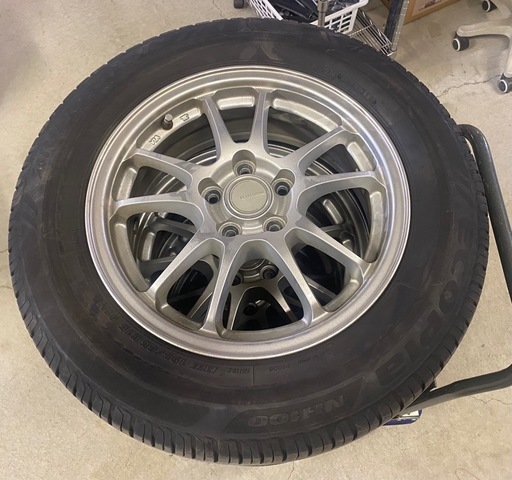● タイヤホイール　4本セット　195/65R15 15インチ　2018年製　ECO FORME エコフォルム　SE-10 15×6J+45 PCD 100 5穴