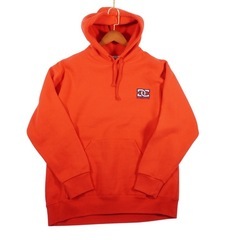 【激レア】DC SHOES ディーシー バックロゴ 刺繍 フーディー パーカー レッド 赤 L相当 ストリート Y2K ヴィンテージ 古着の画像
