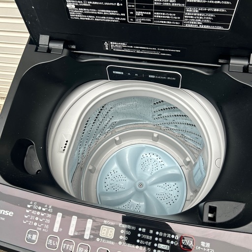 全自動電気洗濯機 ハイセンス HW-G55E7kk 動作確認済み　
