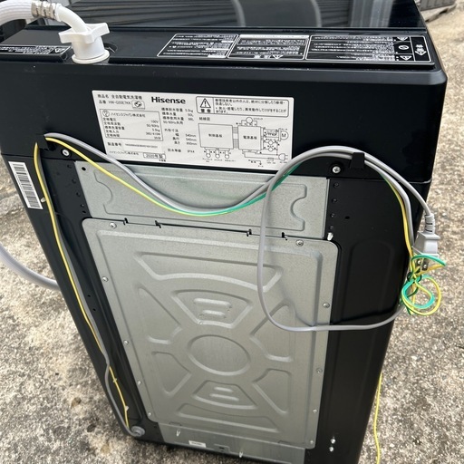 全自動電気洗濯機 ハイセンス HW-G55E7kk 動作確認済み　