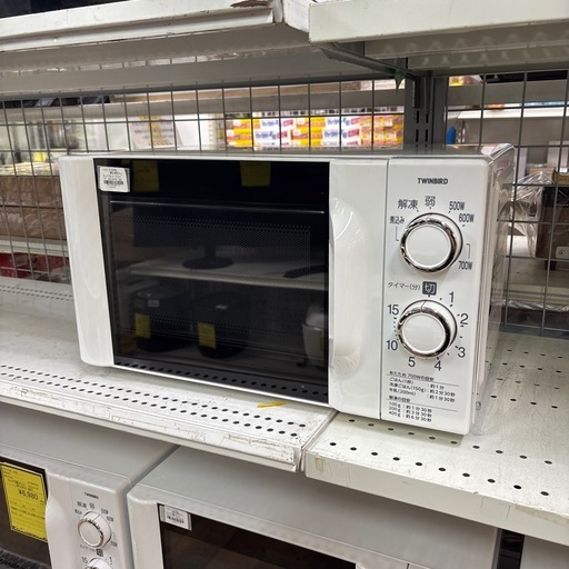 【ジャングル深井店】電子レンジ ツインバード DR-D419 2021ホワイト 生活家電 堺市 深井【FU608】