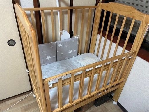 木製ベビーベット　中古ですがしっかりしてます。 中古】相模原市のベビーベッド、家具を格安/激安/無料であげます・譲り