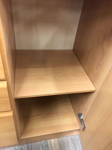 【ジャングルジャングル広陵店】家具　ニトリ　サイドボード　レッタ80　ナチュラル　【ジモティー特別価格】 ジャングルジャングル広陵店】家具ニトリサイドボードナチュラル