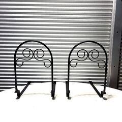 店頭引き渡し 中古 ベッド柵 布団落下防止 フェンス 2つセットの画像