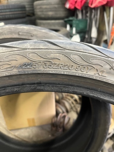 225/35R20 2本　FEDERAL　FINALIST 595EVO 22年製造　