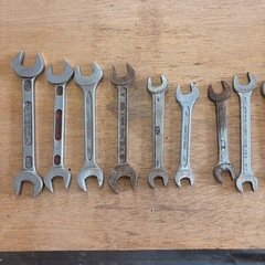 両口スパナ(インチ)16本セット＋ TONE / ASAHI / KYOTO 等まとめ売り 現状品 所沢IC付近の画像