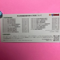 コード通知・東急シネマズ割引券、2枚の画像