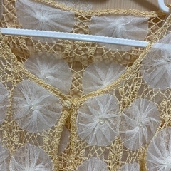 フラワーモチーフ　チュール　カーディガンの画像