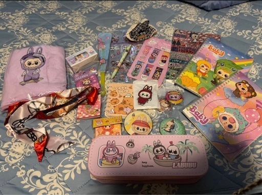 ラブブBabythreeぬいぐるみと文房具セット③