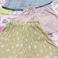 130サイズ‪☆女の子‪☆ハーフパンツ3点セットの画像