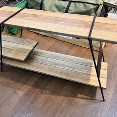 アイアン工房 CAMP SHOP アイアンレッグ キャンプ アウトドア ラック 棚 ギア 中古 レジャー インテリア 【20533553】の画像