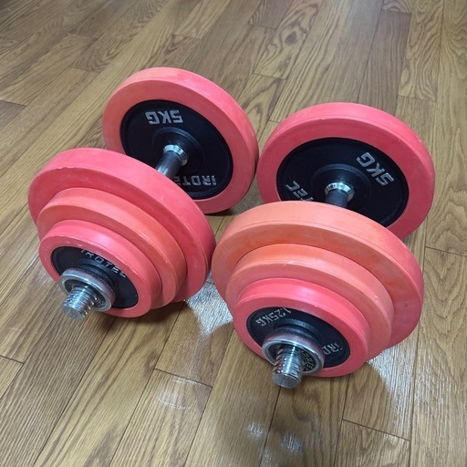IROTEC（アイロテック） ラバー ダンベル 40KGセット（片手20kg×2個）