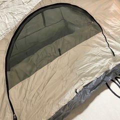 【商談中】新品 ワンタッチ テント  内側全面UVシルバーコーティング  小窓付き メッシュ可能の画像