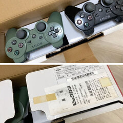 PS3 本体＋コントローラー2個（ジャンク）箱ありの画像