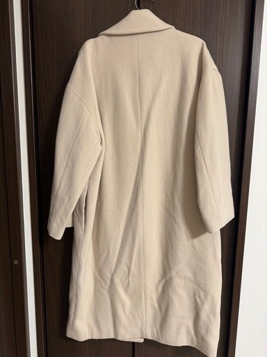 N. ベージュ ウール混合 ロングコート