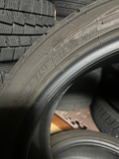 225/45r18 91w ダンロップノーマルタイヤ23週2024年製2本セット