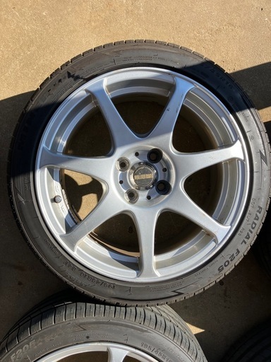 千葉　タイヤバリ山　MANARAY EURO EDITION 16×7J +38 4-100 195/45R16 千葉タイヤバリ山MANARAY EURO EDITION 16×7J +38 4-100 195/45R16