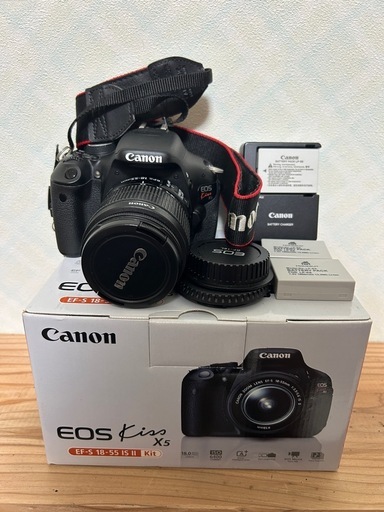 【美品】Canon EOS KissX5レンズキット18-55mm+望遠レンズ