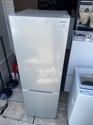 NO C15?福岡市内配送設置無料✨?アイリスオーヤマ 冷蔵庫 231L シルバー 幅54.5cm IRSN-23A-S 2ドア 右開