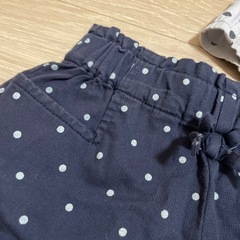 100cm ドット柄ショートパンツ2枚の画像
