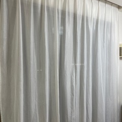 防炎カーテン、レースカーテン　
セットの画像