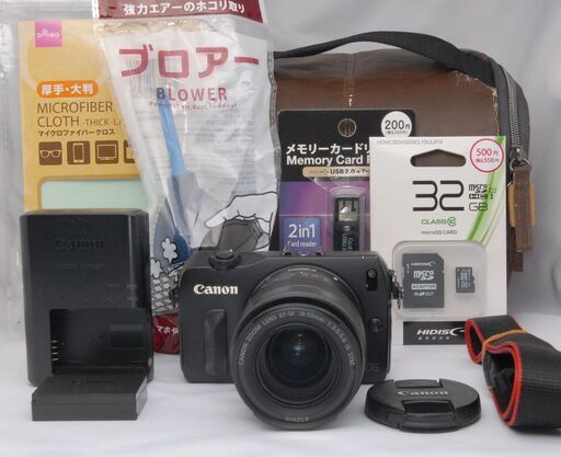 【美品】Canon EOS M レンズキット スマホ転送 ミラーレス一眼 カメラ
