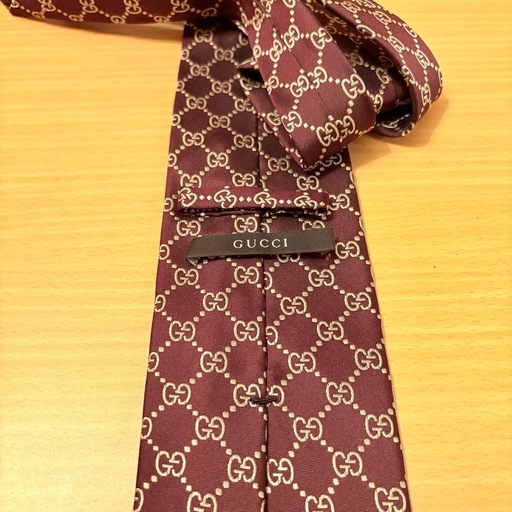 【未使用級】GUCCI グッチ ネクタイ GG柄 ジャカード シルク　総柄