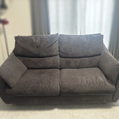 ジモティ来店特価!!　2人がけソファー　グレー　　J-2501165 リユースのサカイ八街店】☆ジモティ割あり☆ 2人掛けソファーライト
