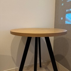 【美品】カフェテーブル　丸
の画像
