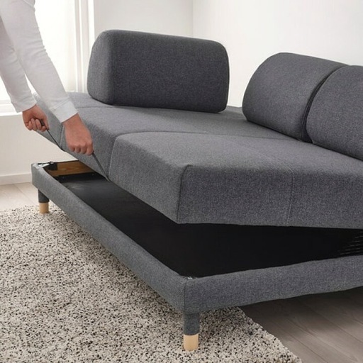 IKEA イケア ソファベッド FLOTTEBO フロッテボー　グレー