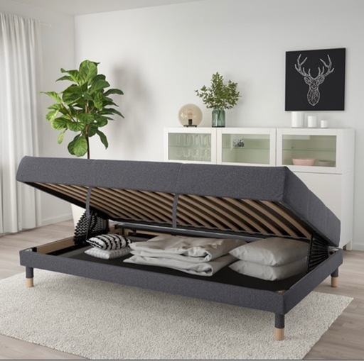 IKEA イケア ソファベッド FLOTTEBO フロッテボー　グレー