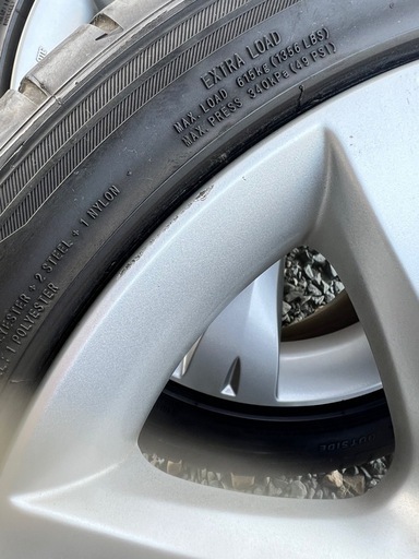 レガシィ純正17インチホイール　タイヤ付き 4本価格☆スバル BM9 レガシィ 純正 ホイール 17インチ 17×7.5J 