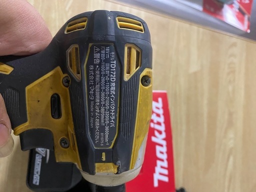 makita インパクトドライバー
　td172