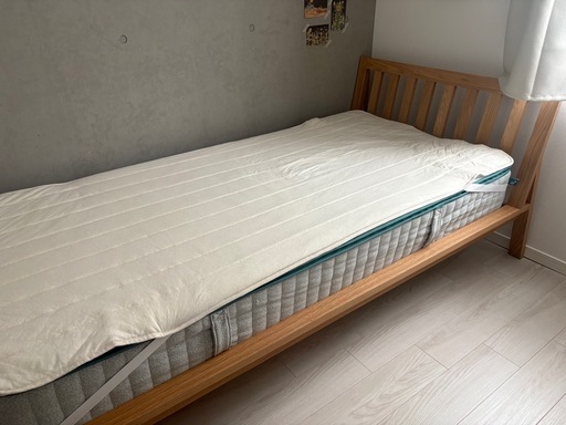 無印良品　もたれかかれる木製ベッド　シングル