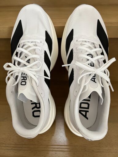 ☆ 美品 adidas アディダス JR1912 ランニングシューズ メンズ adiZERO アディゼロ EVO SL WOVEN 25.0cm ☆