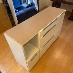 受け取り者決まりました　【食器棚 幅140cm ホワイト】 の画像