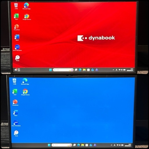 ⭐️Windows11⭐️Office2024⭐️東芝ノートパソコン dynabook 第11世代i5 16GB SSD256 静音省電力 875g 指紋認証 性能テストS