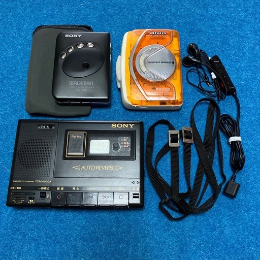 昭和レトロSONYカセットウォークマンTCM-1000A.WM-EX909.