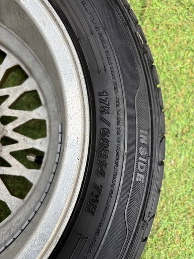 エンケイ enkei メッシュホイール 14インチ 114.3 4穴 6JJ+15 175/60r/14 good year グッドイヤー