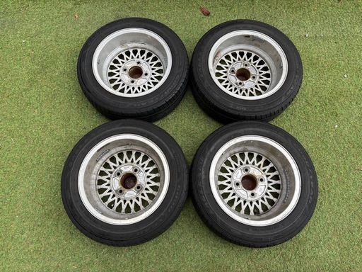 エンケイ enkei メッシュホイール 14インチ 114.3 4穴 6JJ+15 175/60r/14 good year グッドイヤー