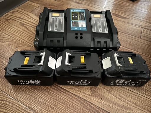 新品18vバッテリー急速充電器付き！